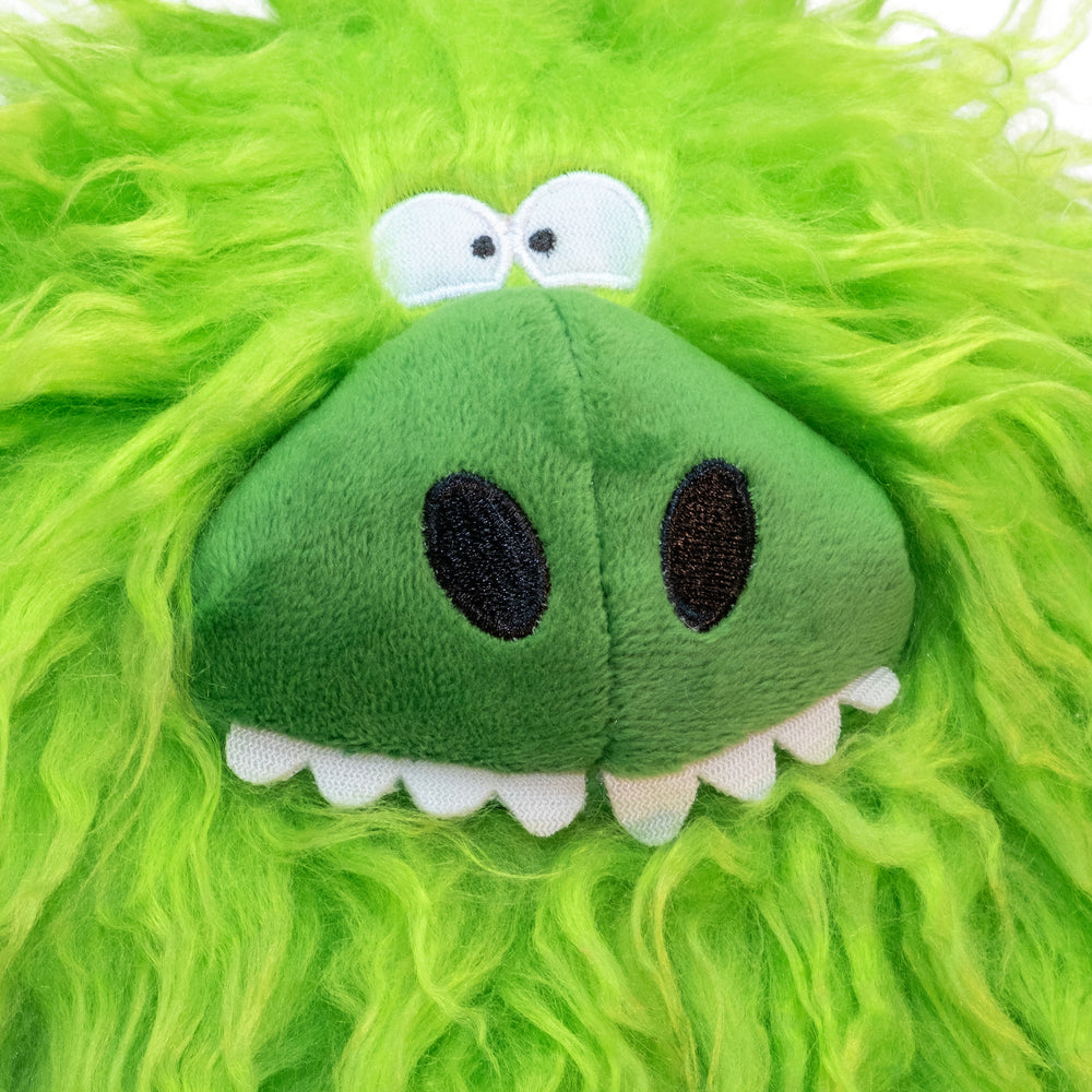 FuzzyBallz Green: The Squeaky, Puffy, Fuzzy Dog Toy by DogGoods ™