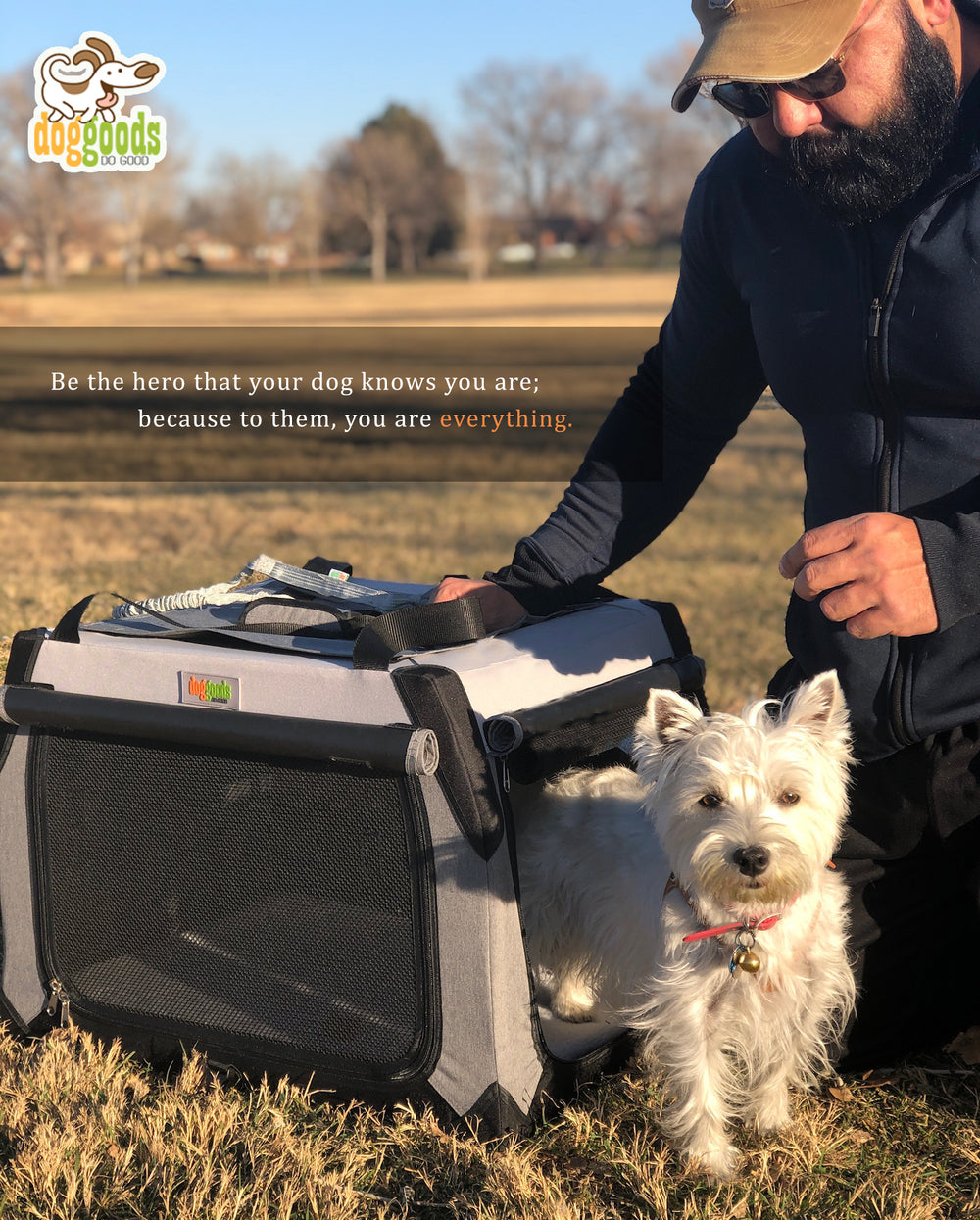 The Foldable Travel Dog Crate By DogGoods ®